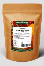 Premium Organic Whole Black Peppercorn - 500g